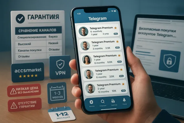 Аккаунты Telegram Premium с историей, подписчиками и отлежкой: как выбрать и купить безопасно
