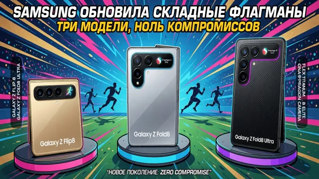 Samsung обновила складные флагманы. Три модели, ноль компромиссов